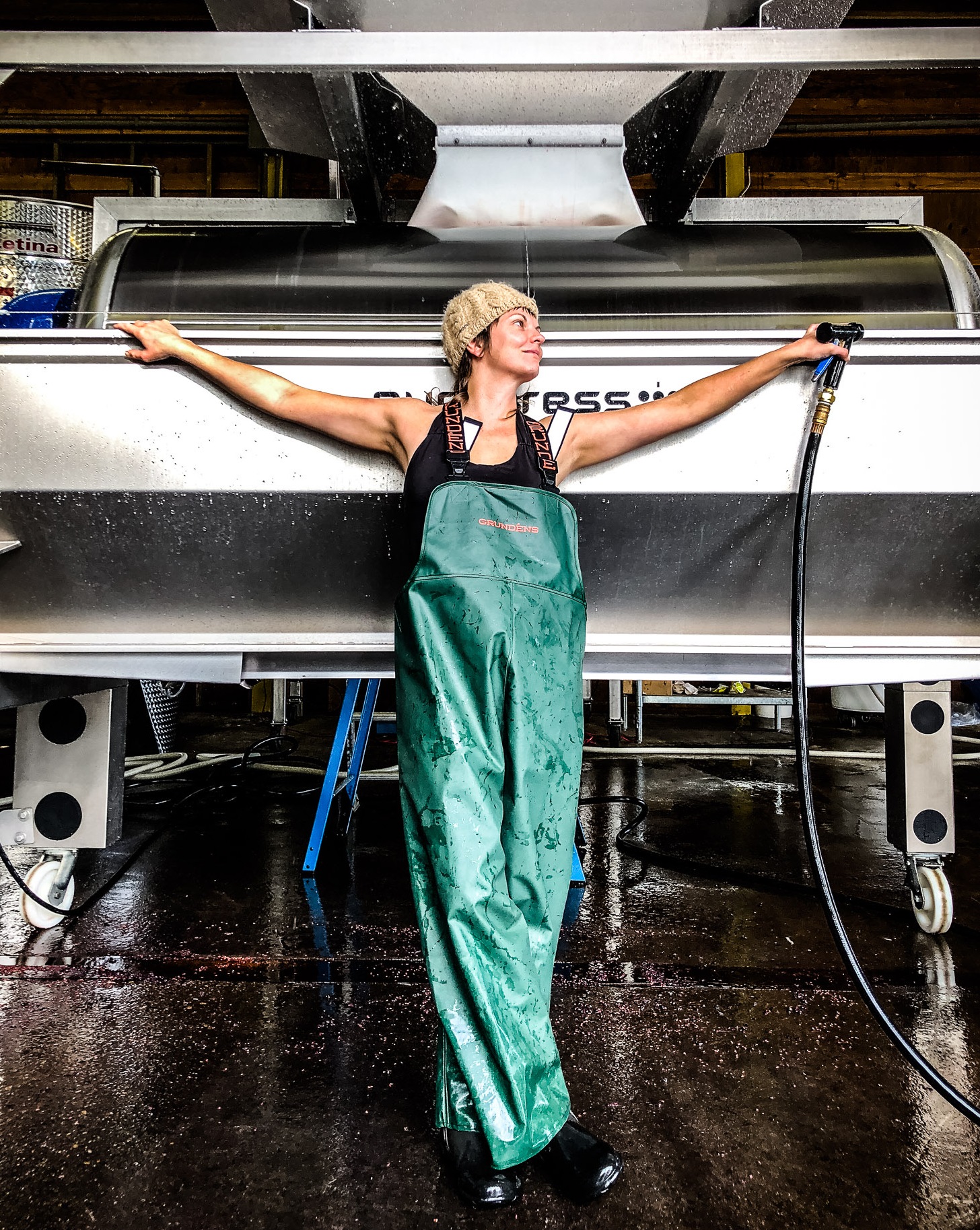 Cleaning the press