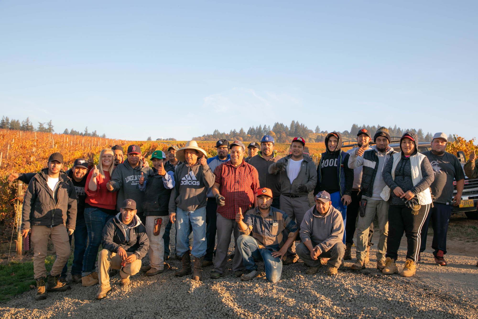 Stoller harvest crew